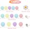 Daisy Balloon Arch Garland Kit - 136Pcs Pastel Rainbow Balloon Arch Kit - Birthday Balloons, White Groovy Flower Macaron Pink Yellow Blue Purple Balloons for First Birthday Wedding Party Decorations